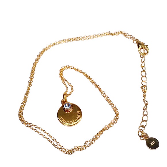 14k Gold over Sterling Silver Necklace • Gold Plated • Minimalist Gold Chain - Picture 6 of 6